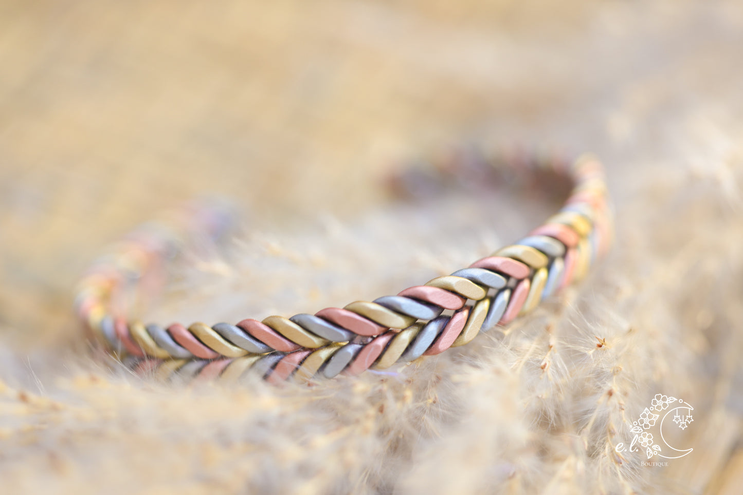 Tri Color Copper Bracelet