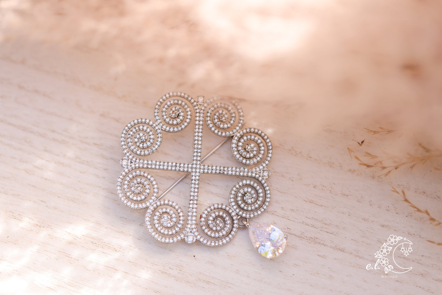 Four Hearts Brooch