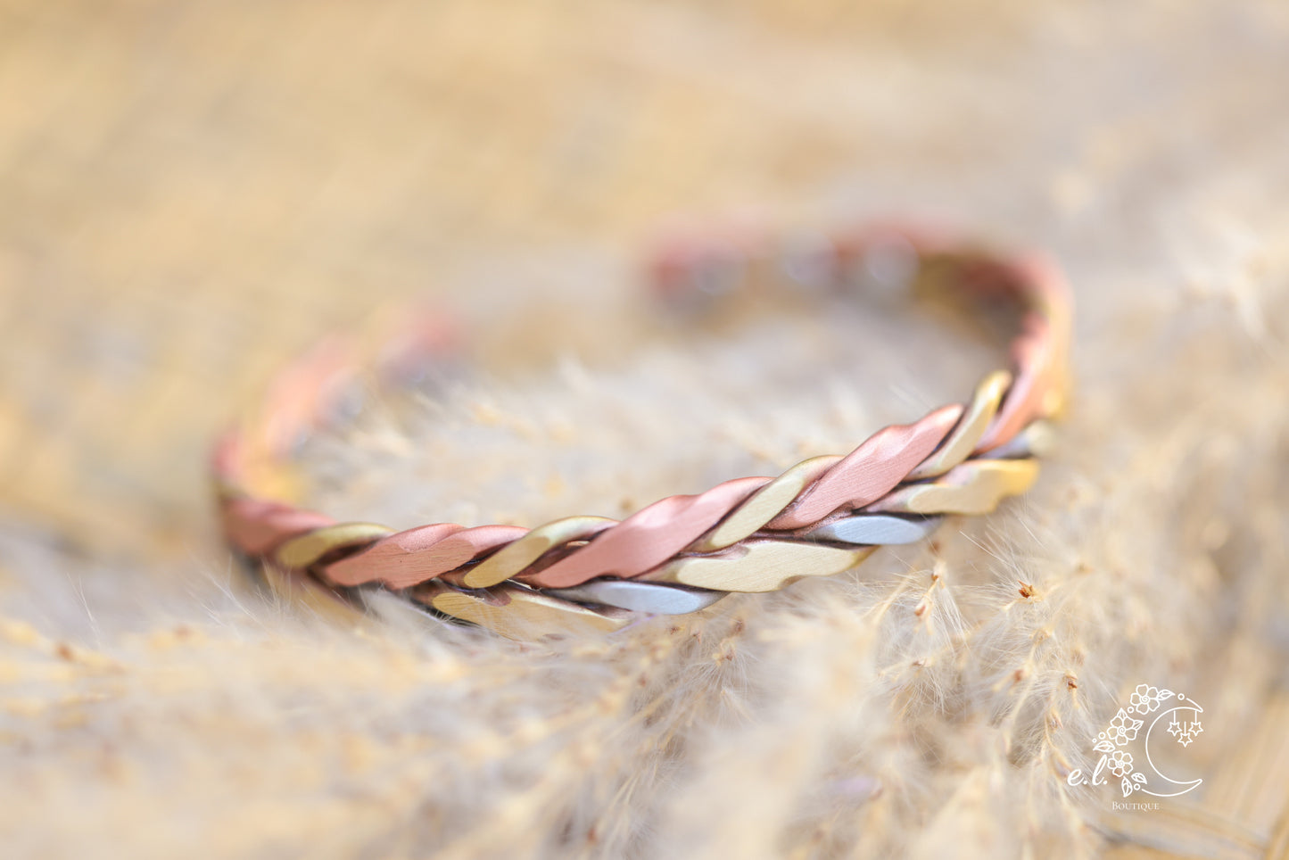 Tri Color Copper Bracelet