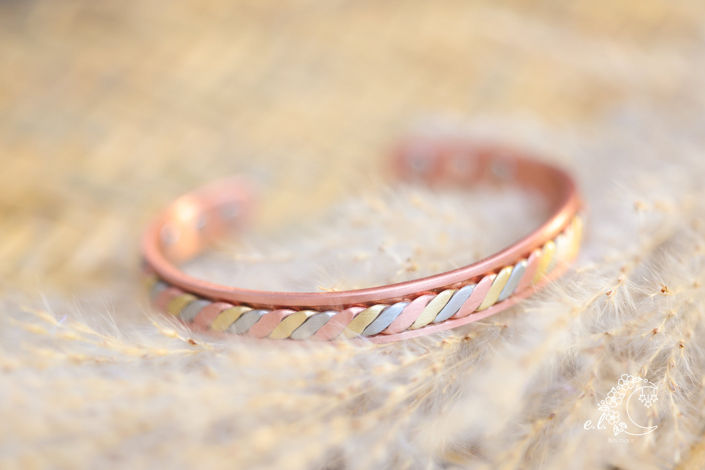 Tri Color Copper Bracelet